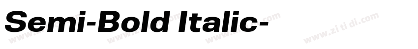 Semi-Bold Italic字体转换